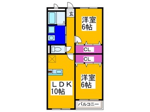 Ｅ・Ｔｏｎｅハイツの物件間取画像